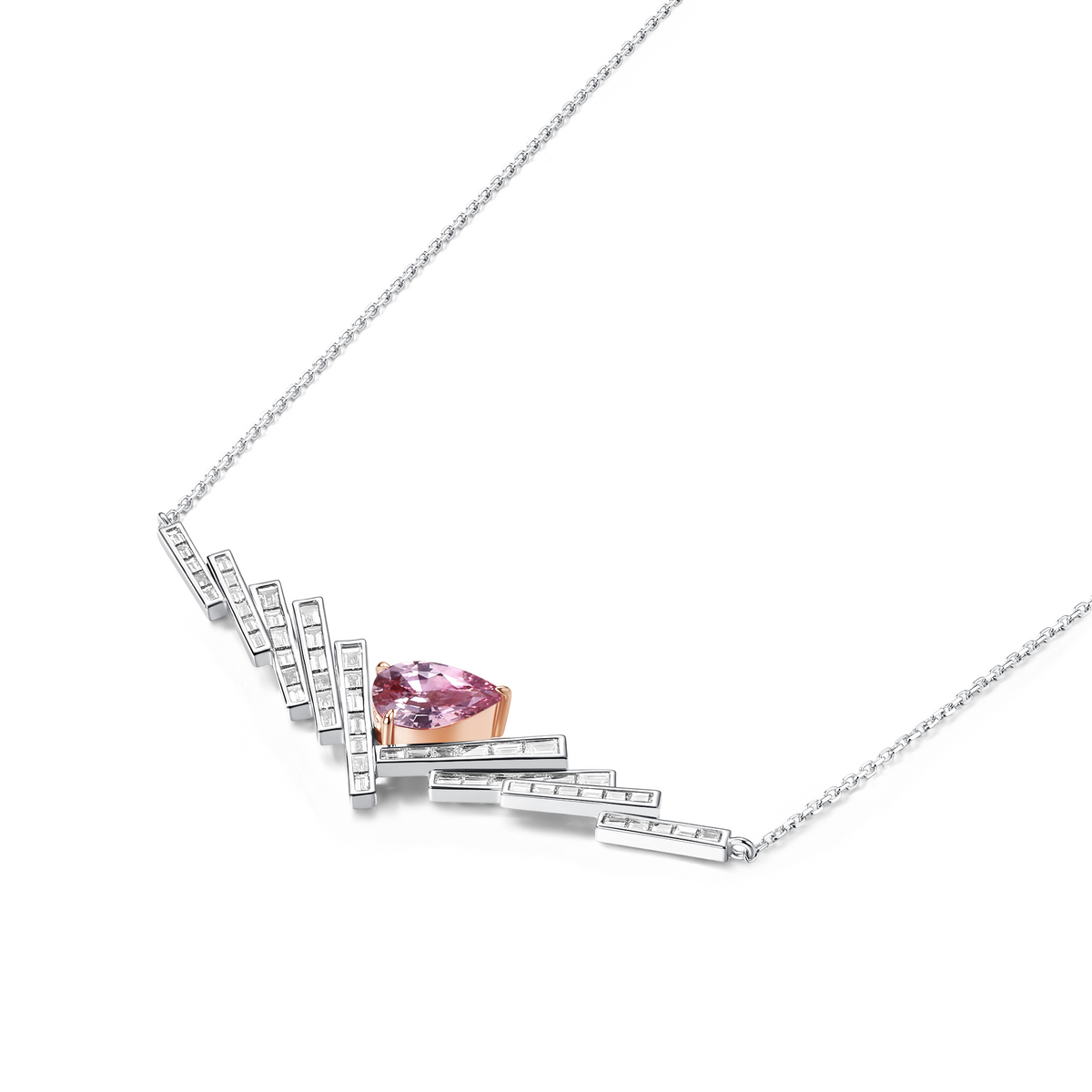 Momentum Padparadscha Sapphire Necklace