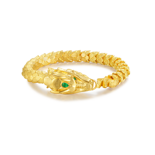 24K Gold Dragon Bracelet