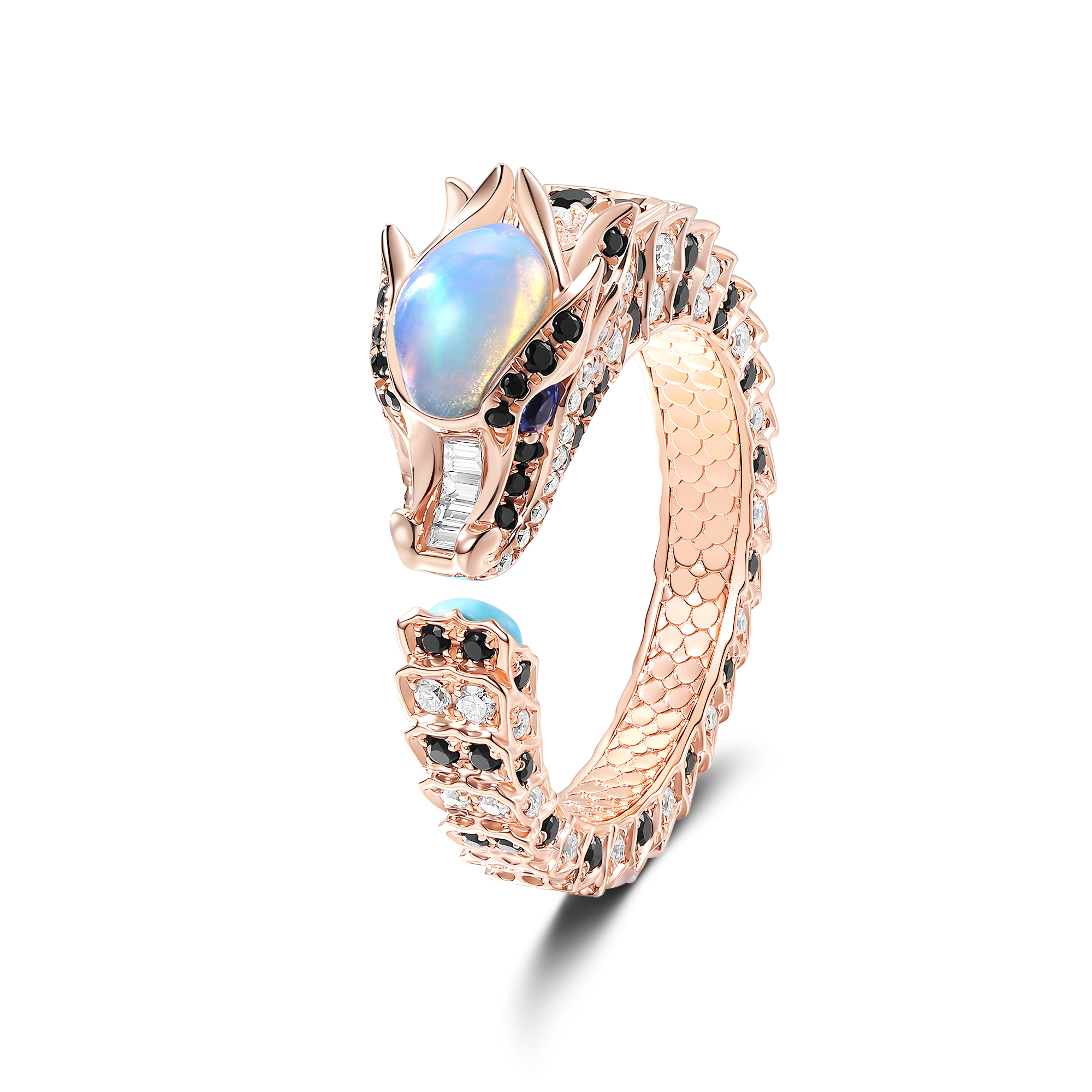 OPAL DRAGON WEDDING BAND