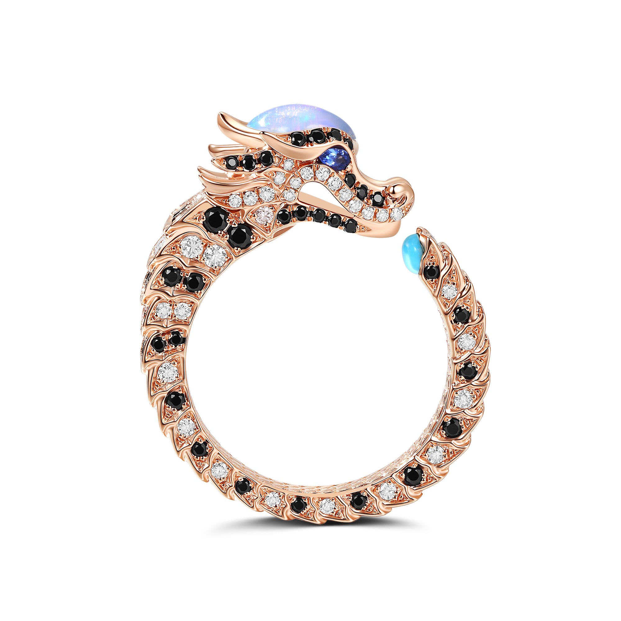 OPAL DRAGON WEDDING BAND