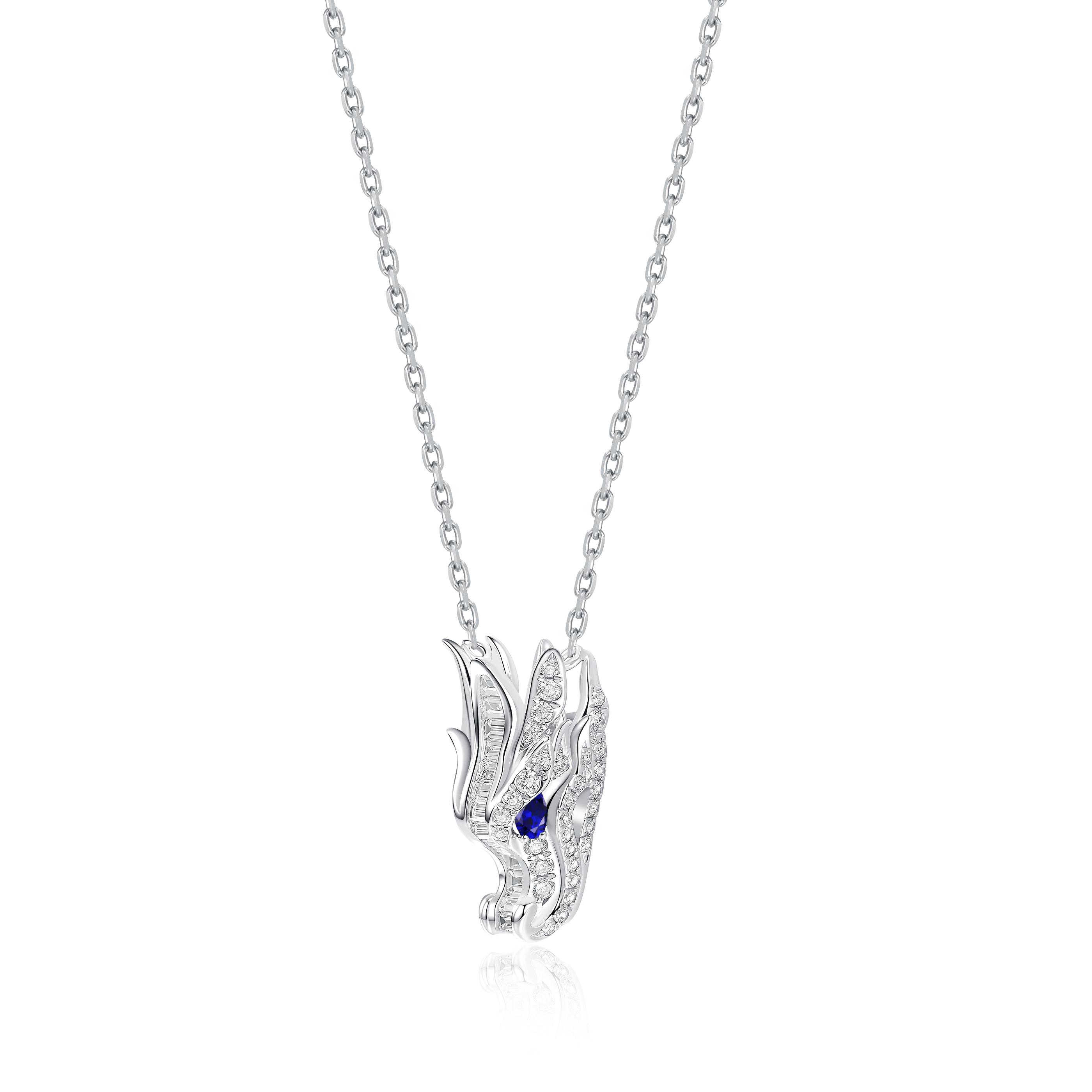 White Gold Guardian Pendant