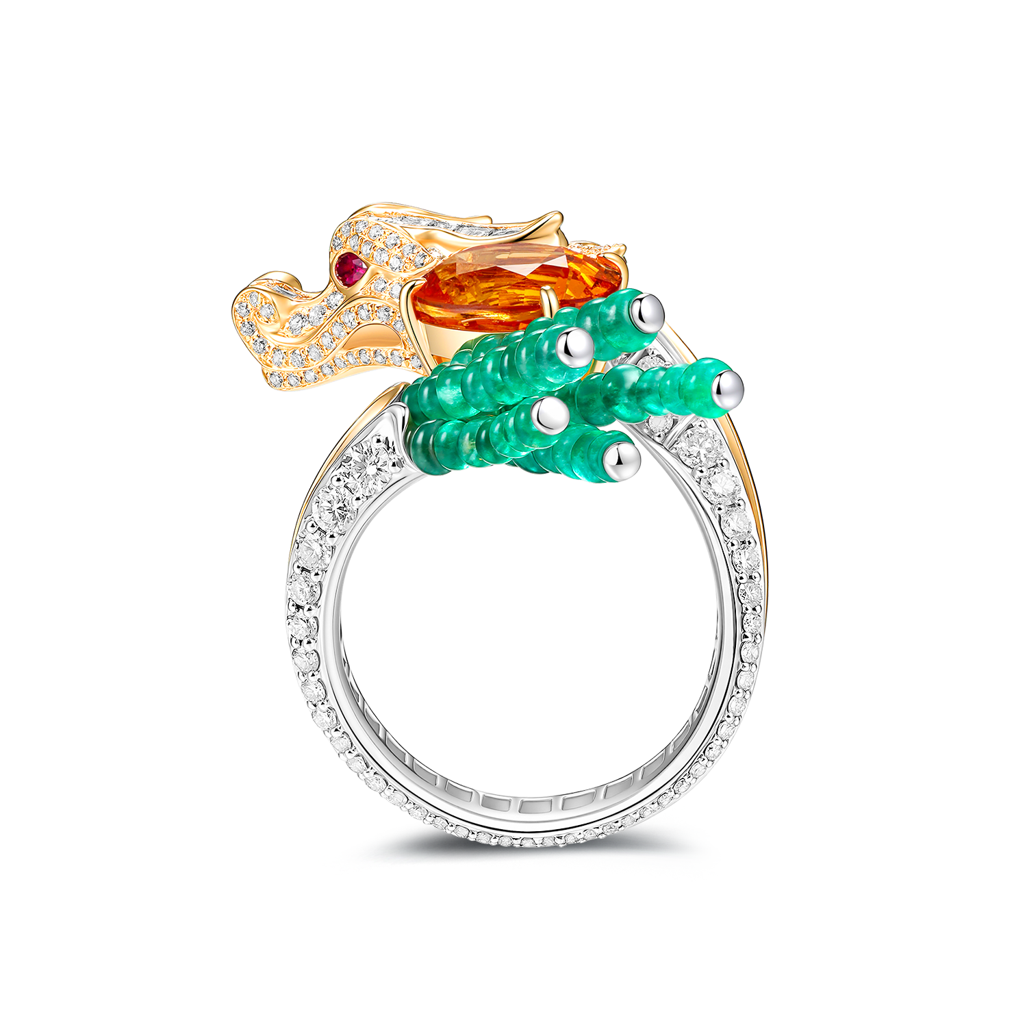 Guardian Mandarin Garnet Ring