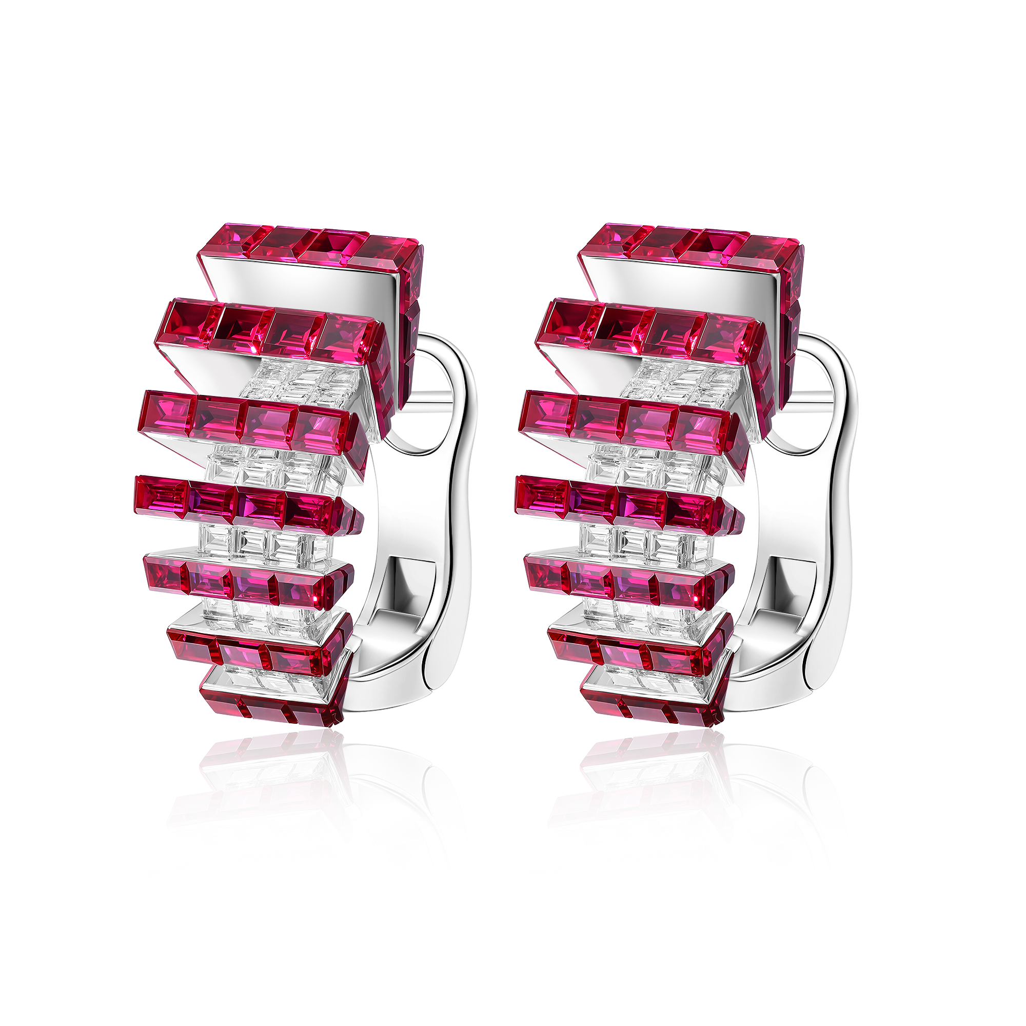 Momentum Ruby Diamond Earrings