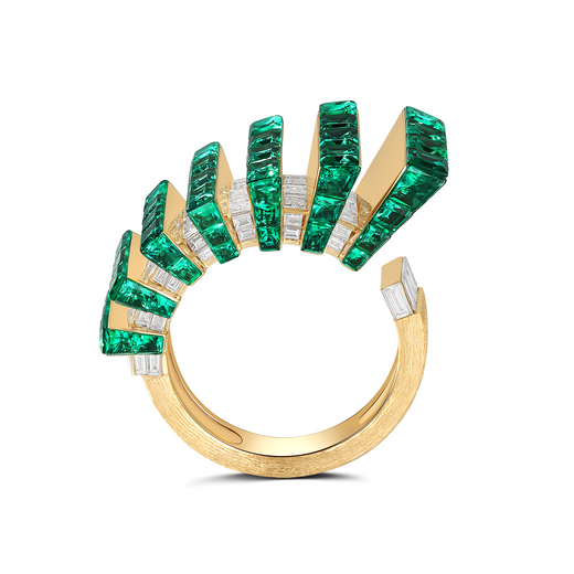 Momentum Fire Horse Emerald Ring