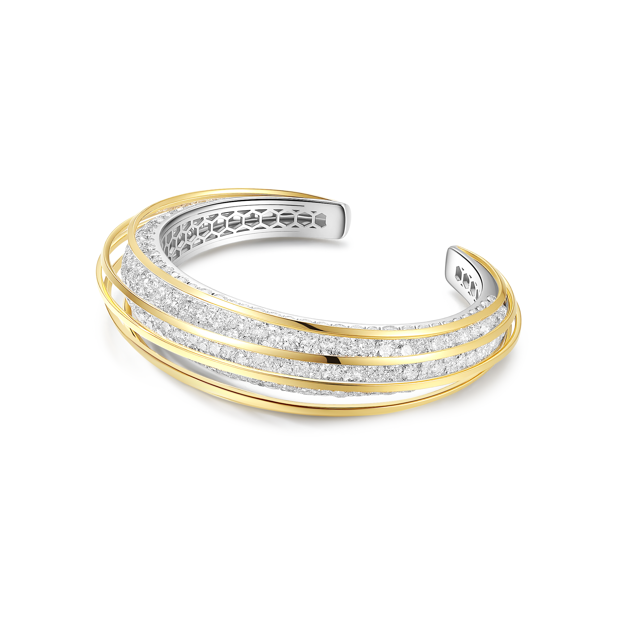 ORBIT DIAMOND CUFF BRACELET