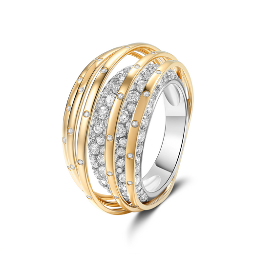 ORBIT DIAMOND DOME RING