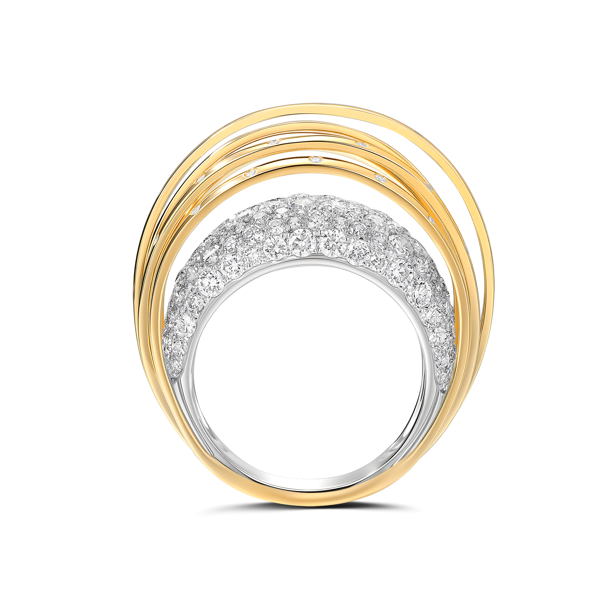 ORBIT DIAMOND DOME RING