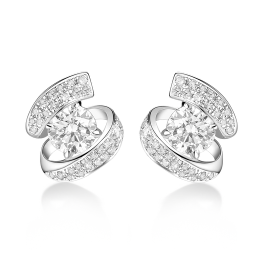 Stream Diamond Studs