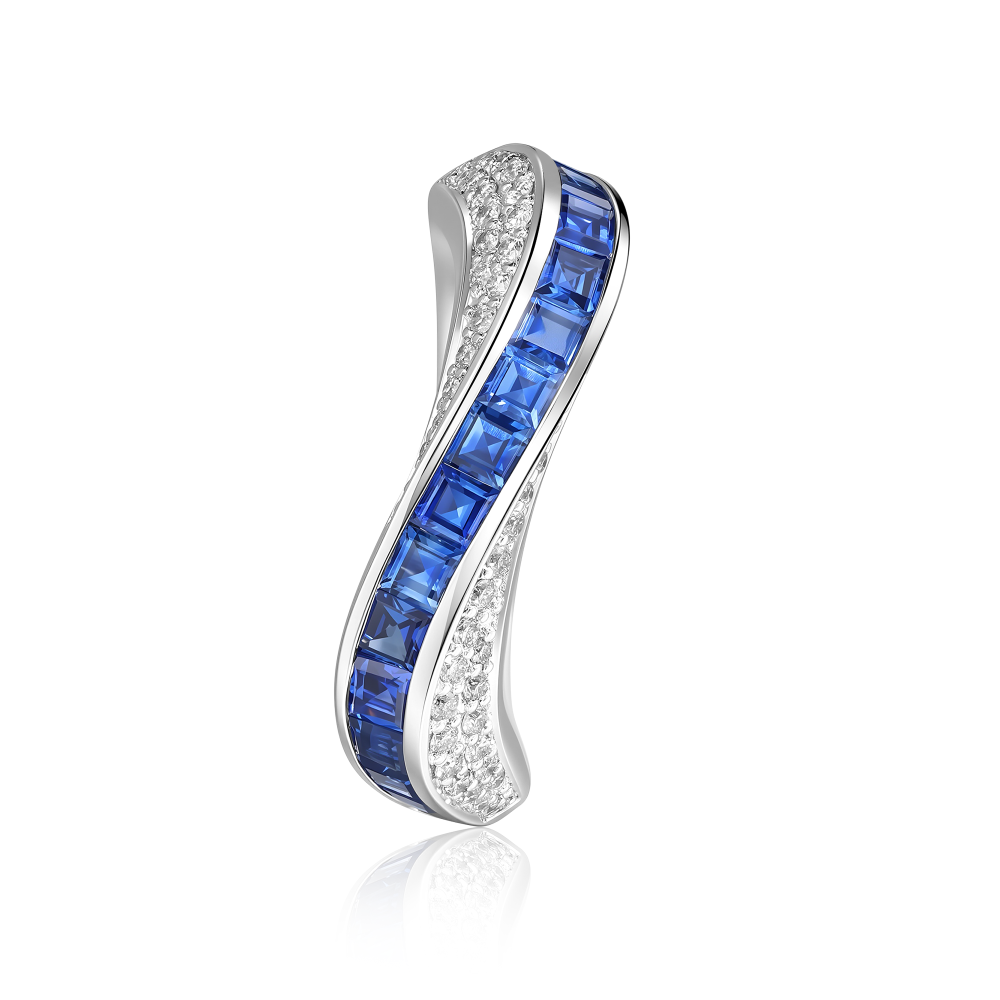 Stream Sleek Sapphire Ring