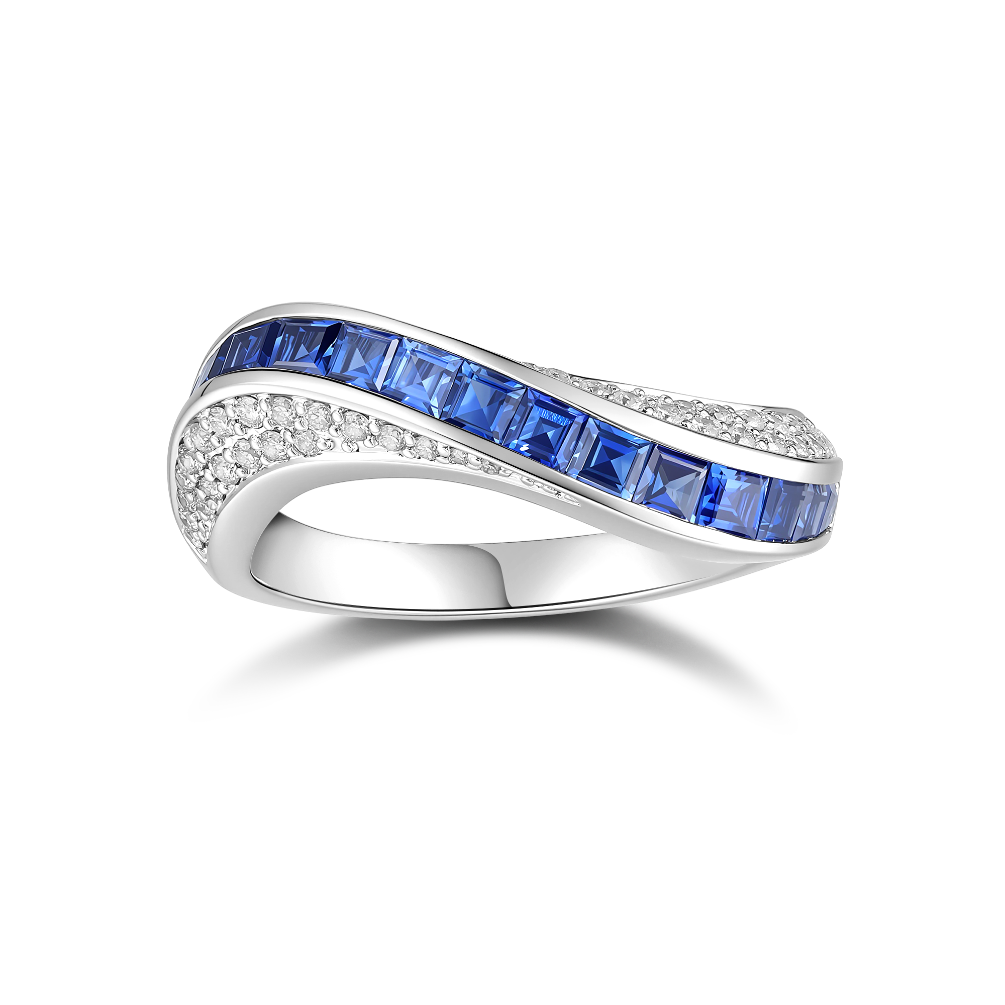 Stream Sleek Sapphire Ring