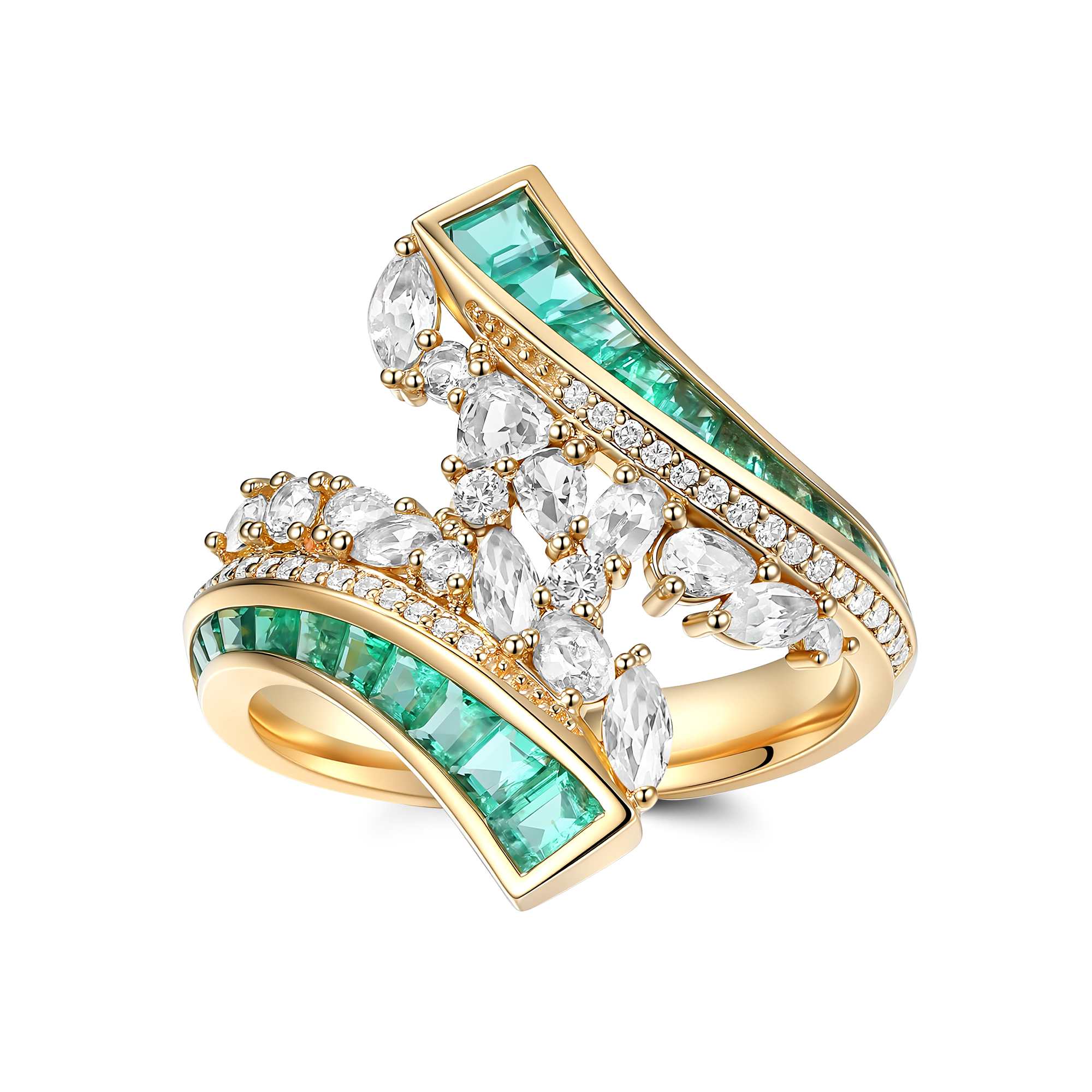 Stream Rocky Diamond Ring