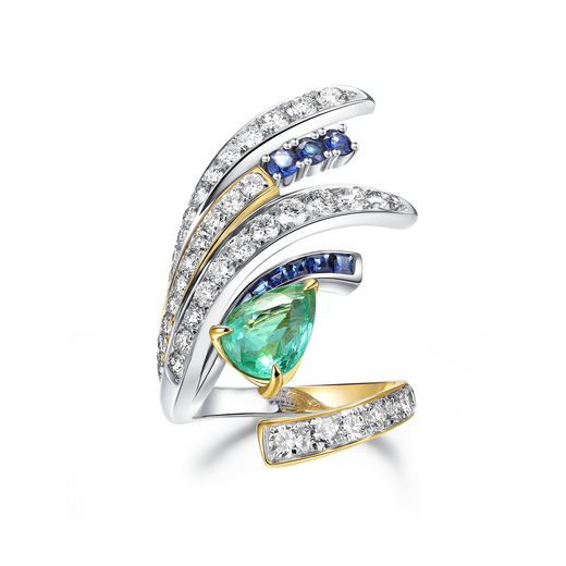 PARAIBA DIAMOND RING