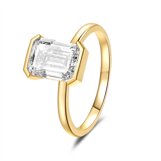 2.5CT Emerald Cut Diamond Ring