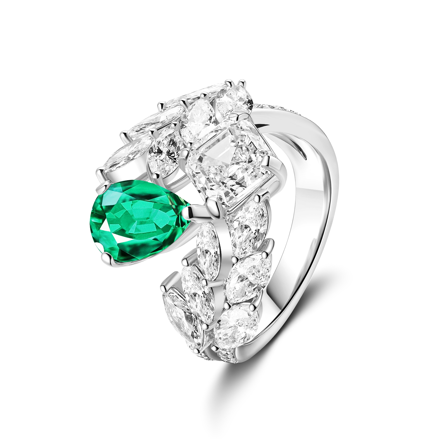 Emerald & Diamond Ring