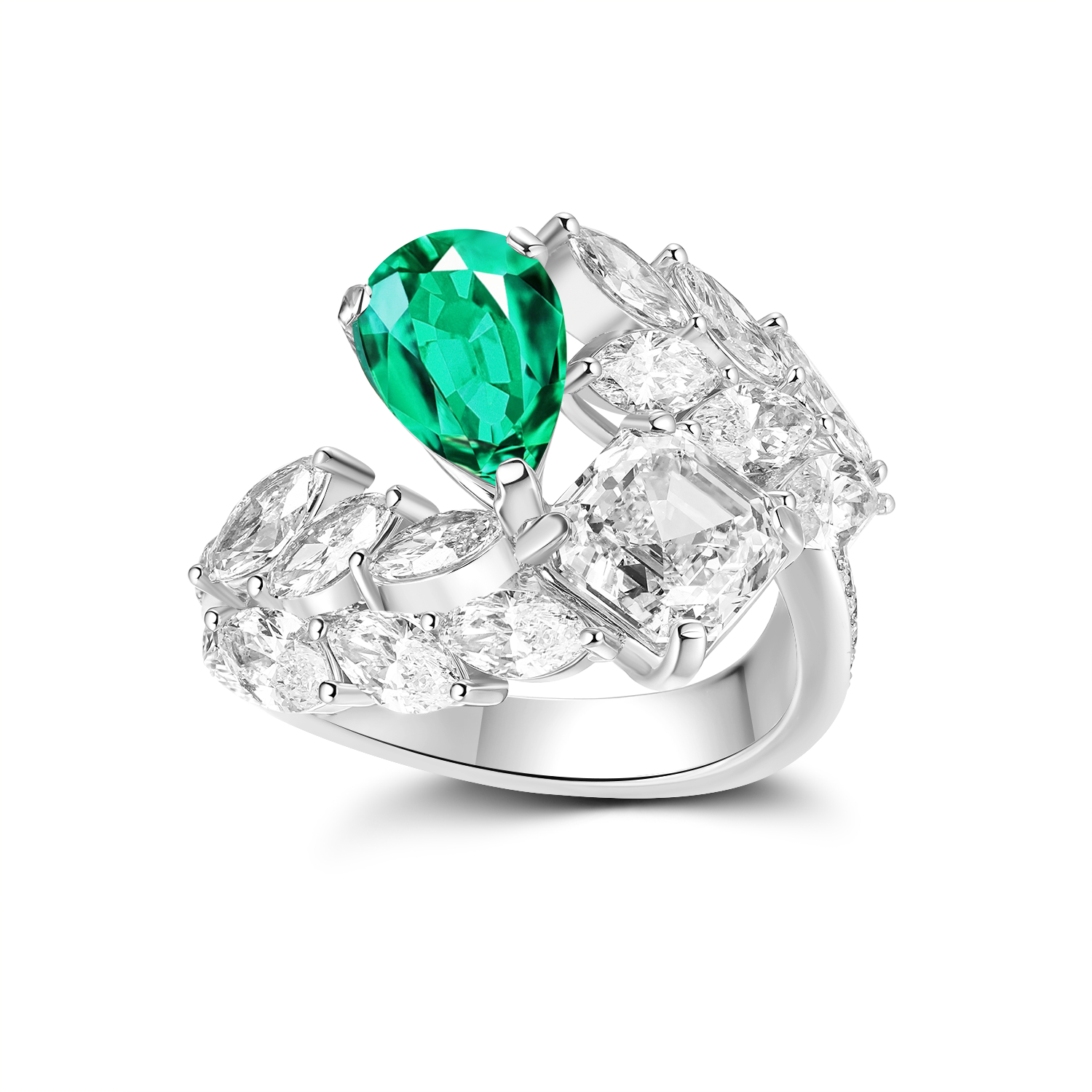 Emerald & Diamond Ring