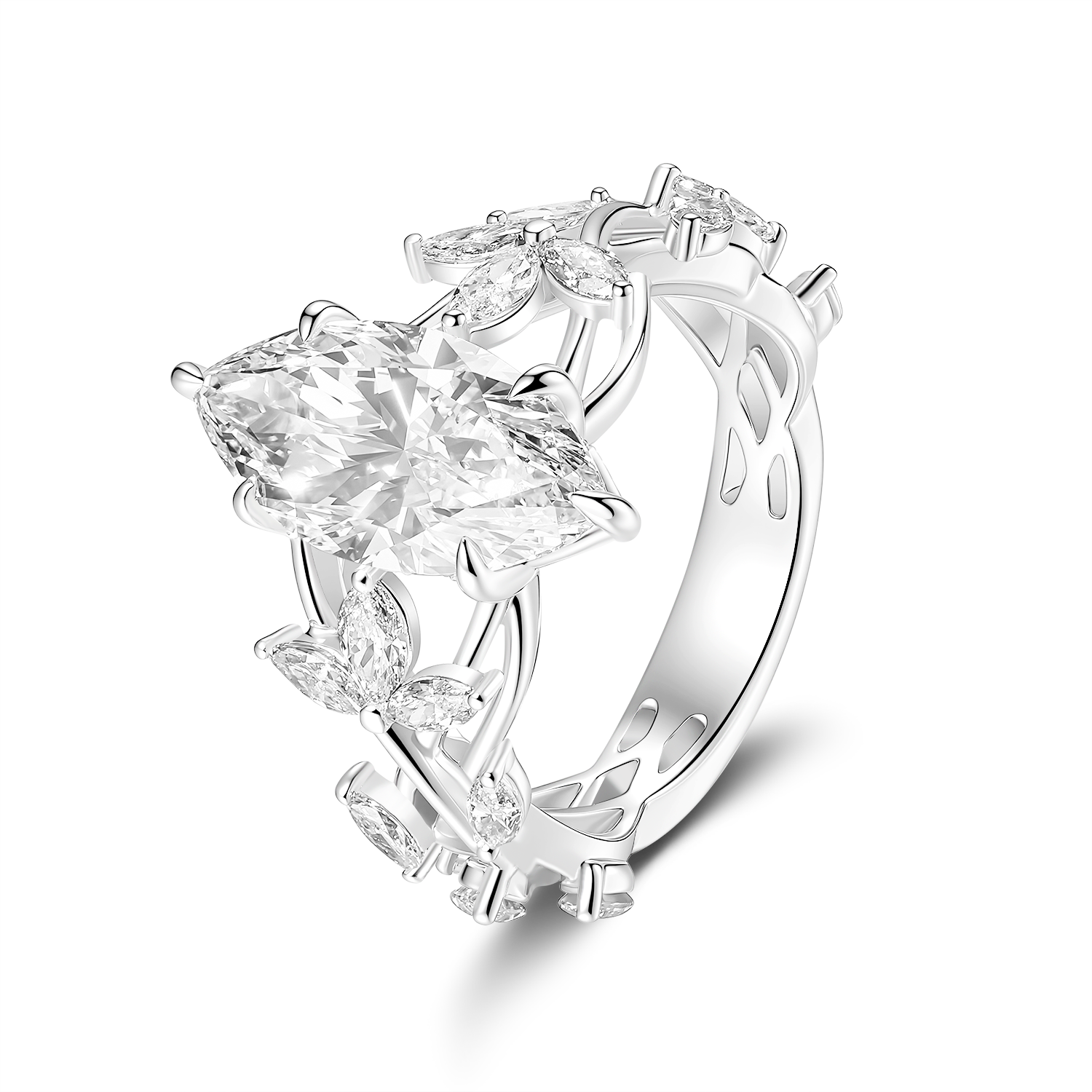 Bloom Marquise Diamond Ring