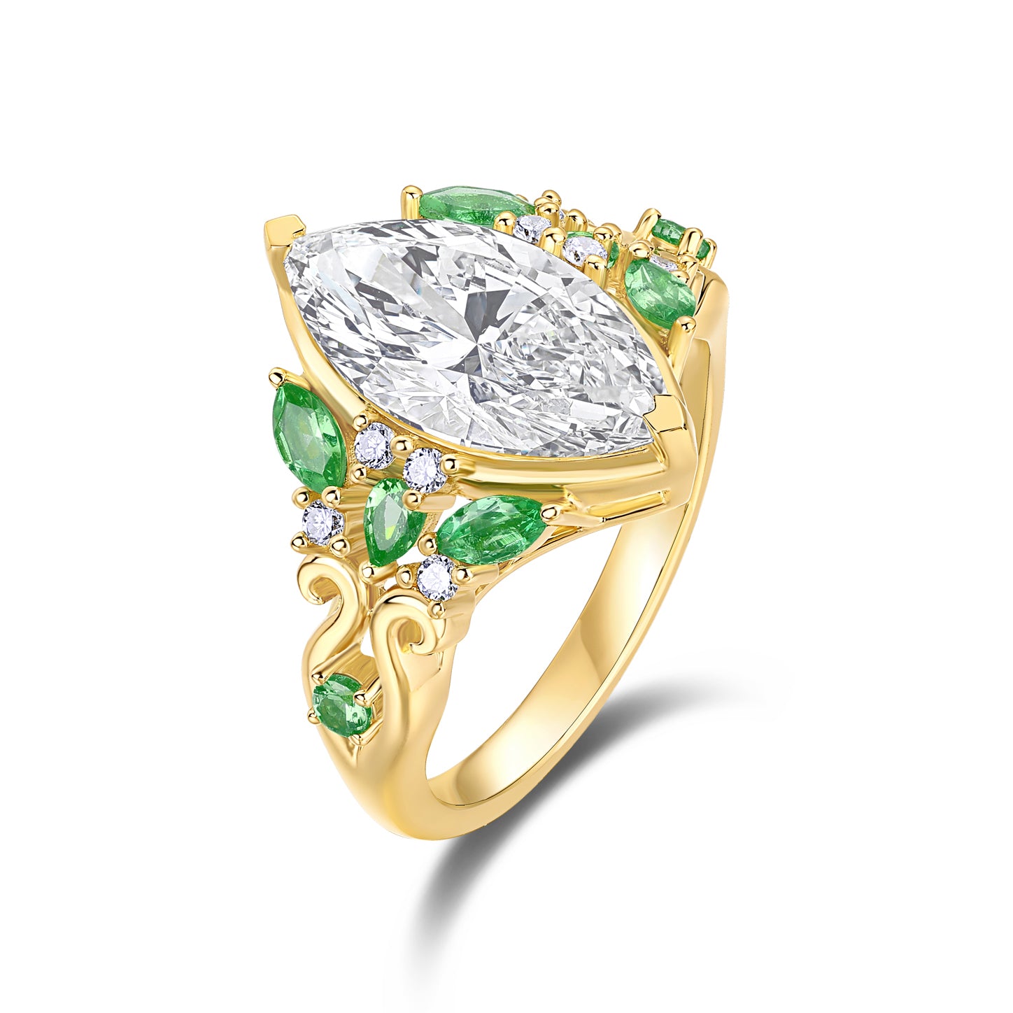 Verdant Bloom Diamond Ring