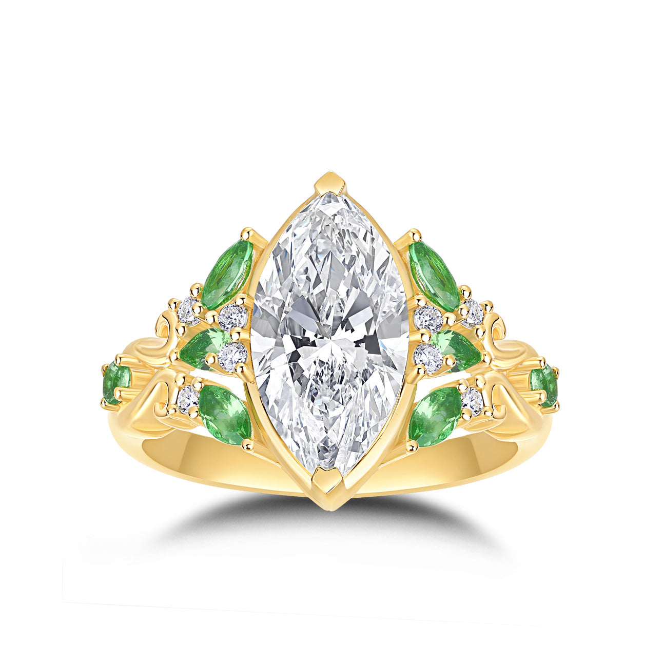 Verdant Bloom Diamond Ring