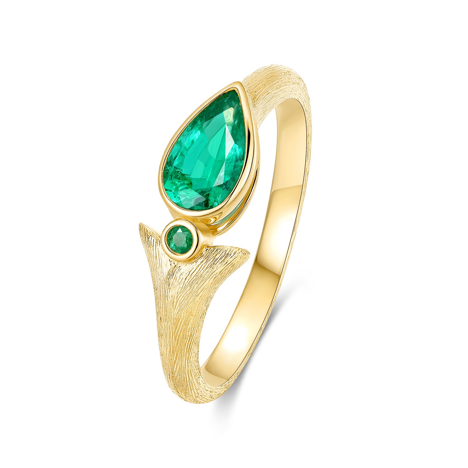Lotus Emerald Ring