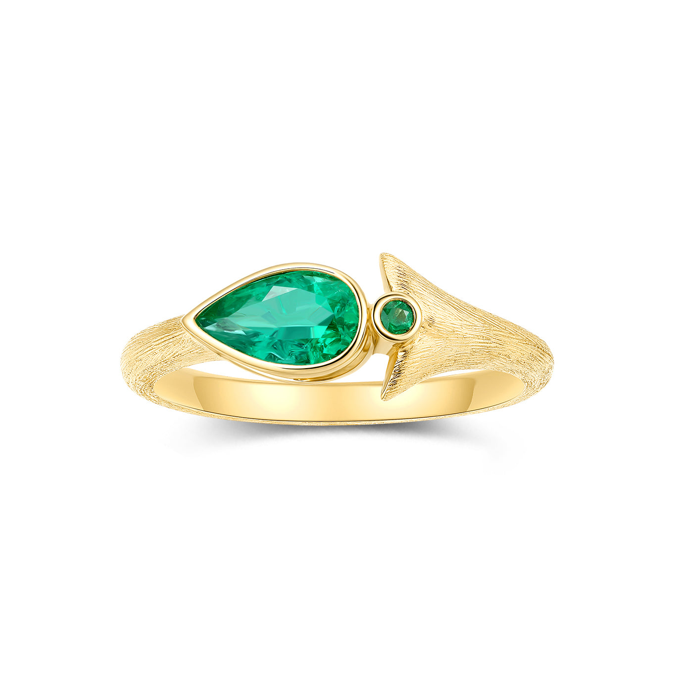 Lotus Emerald Ring