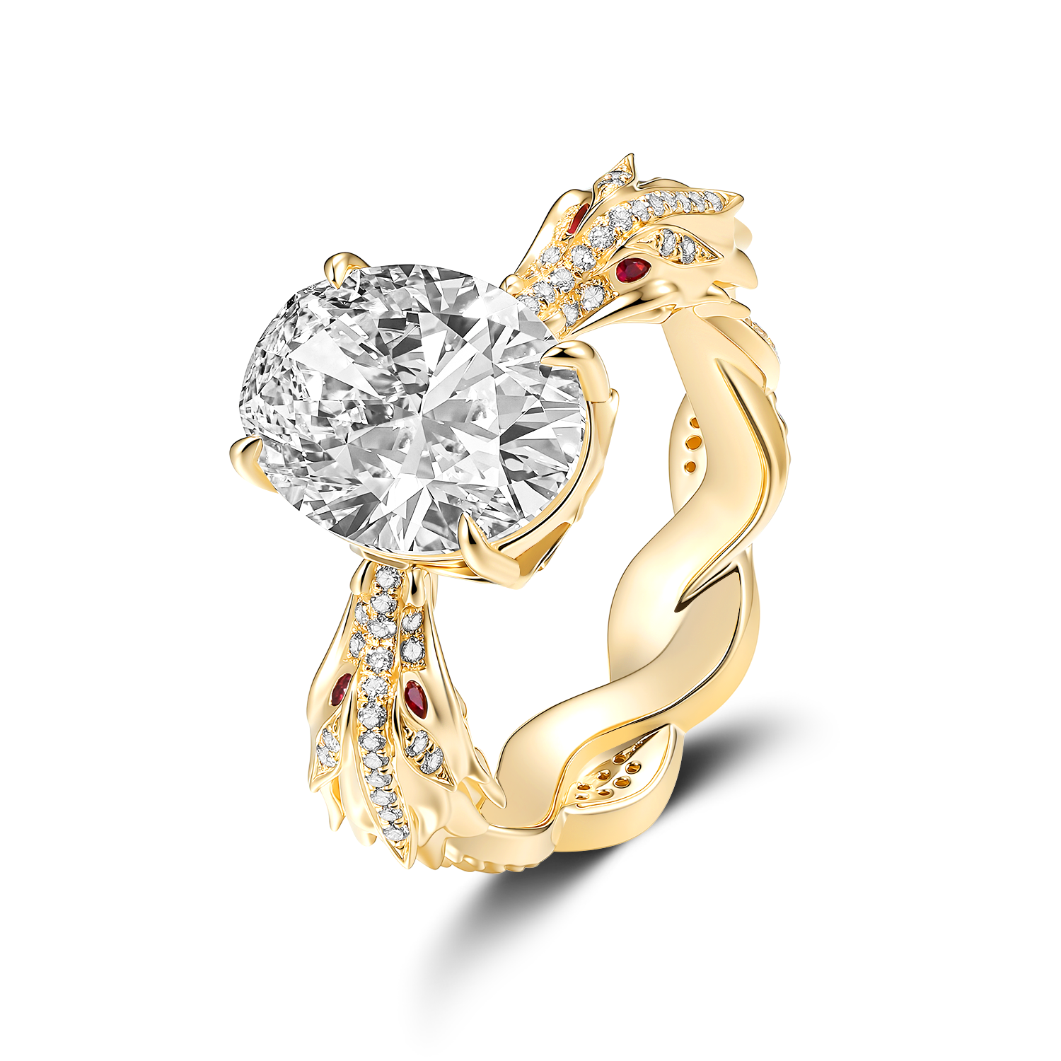 Guardian Dragon Diamond Ring
