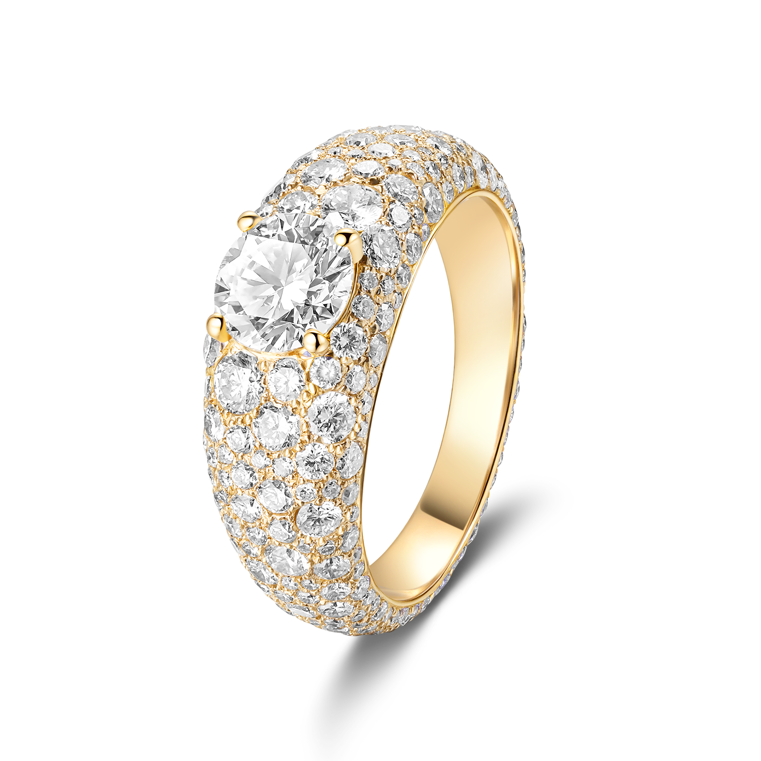 PAVÉ DOME DIAMOND RING
