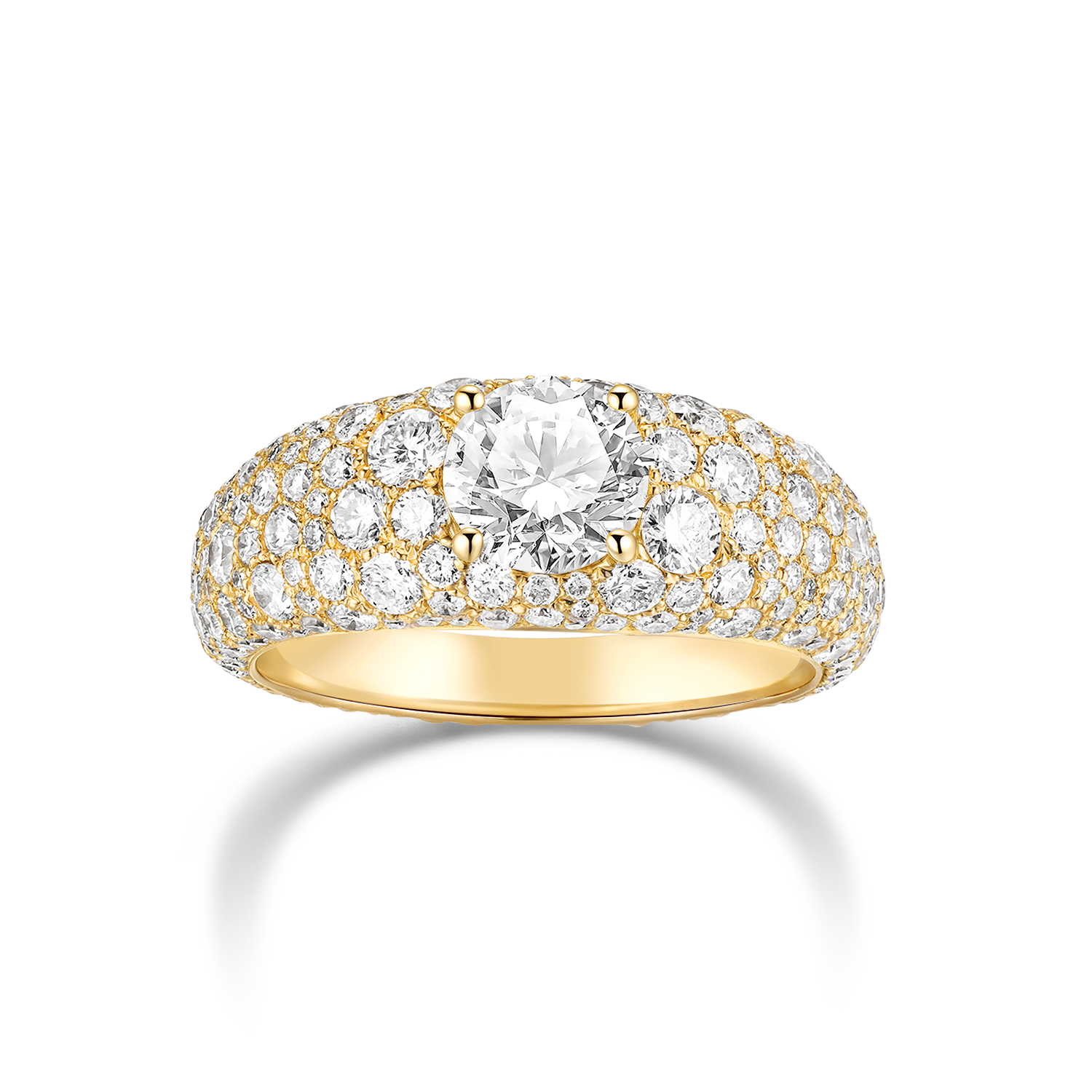 PAVÉ DOME DIAMOND RING