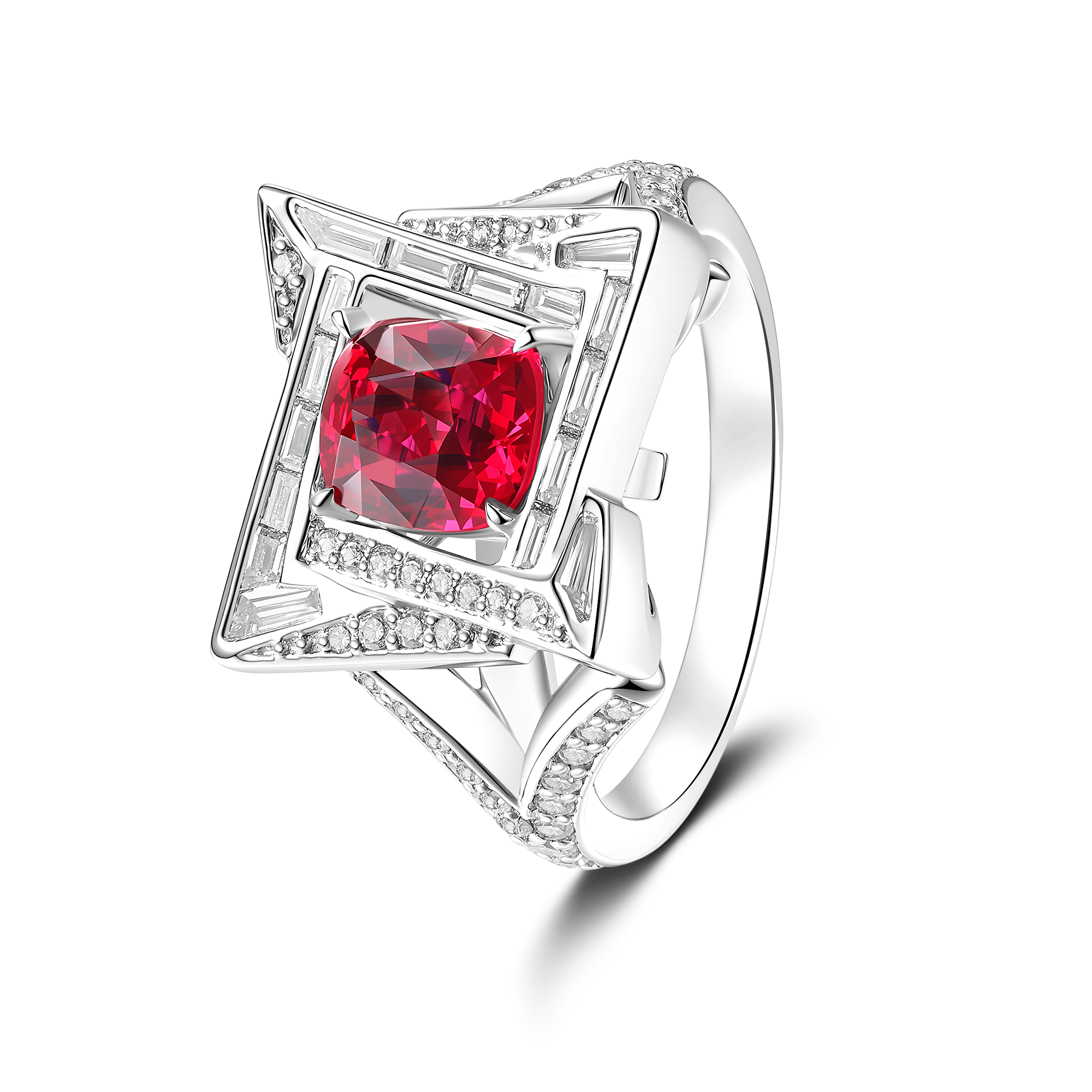 TRANSFORMABLE SPINEL STAR RING PENDANT