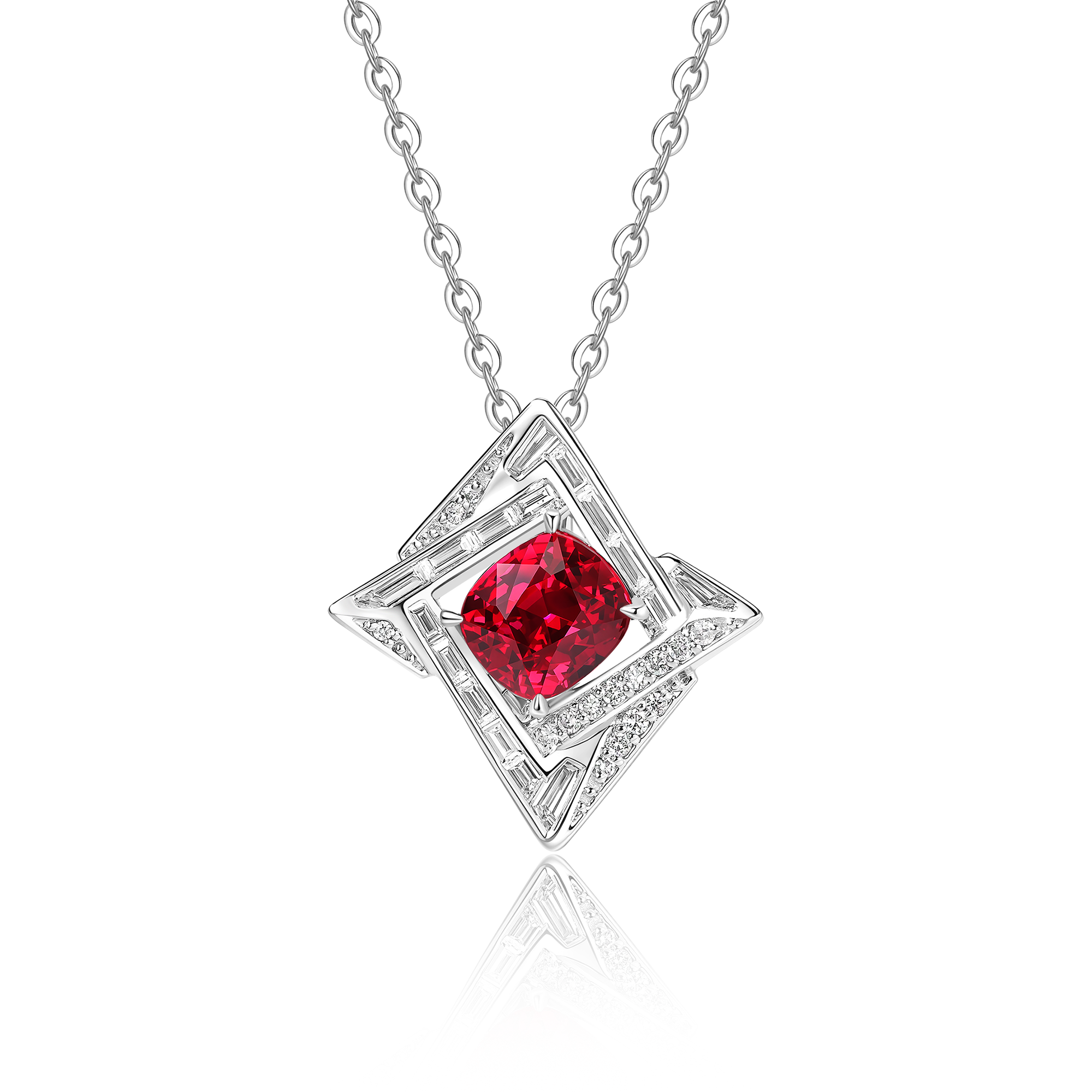 TRANSFORMABLE SPINEL STAR RING PENDANT