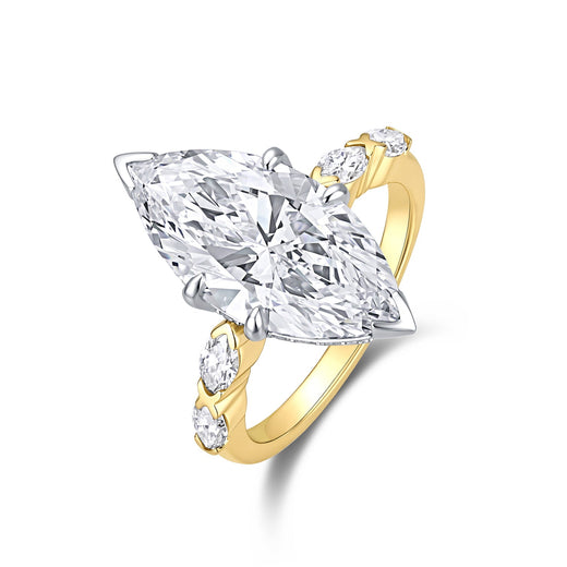 TWO-TONE MARQUISE DIAMOND RING
