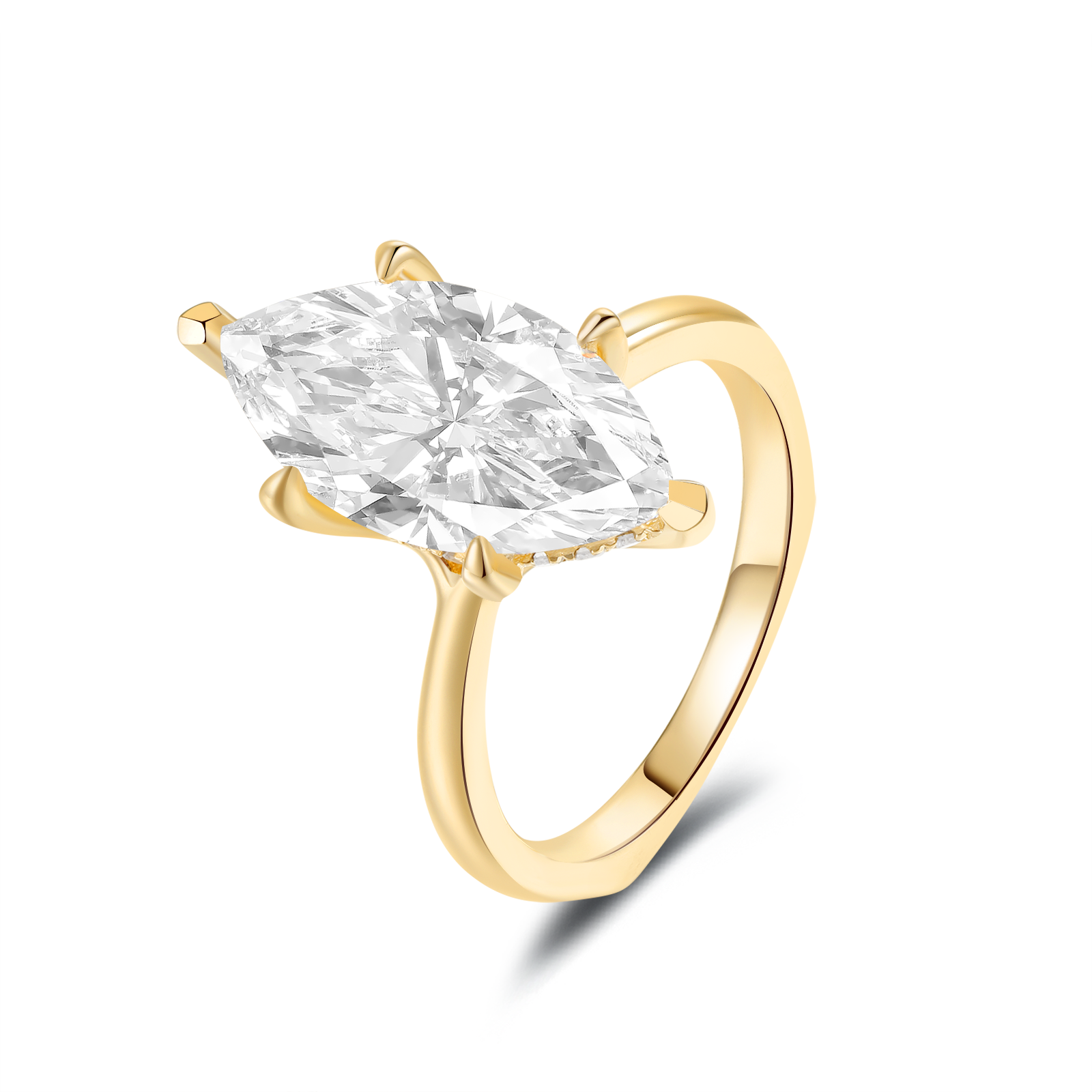 HIDDEN HALO MARQUISE DIAMOND RING