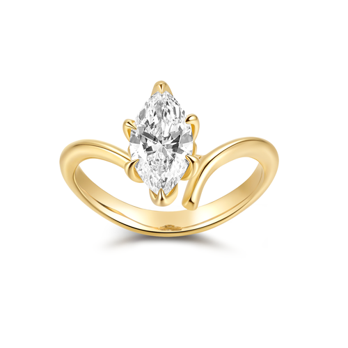 FLORAL MARQUISE DIAMOND RING