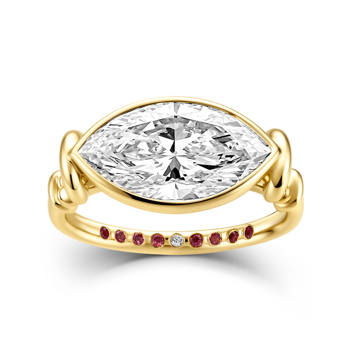 KNOT MARQUISE DIAMOND RING
