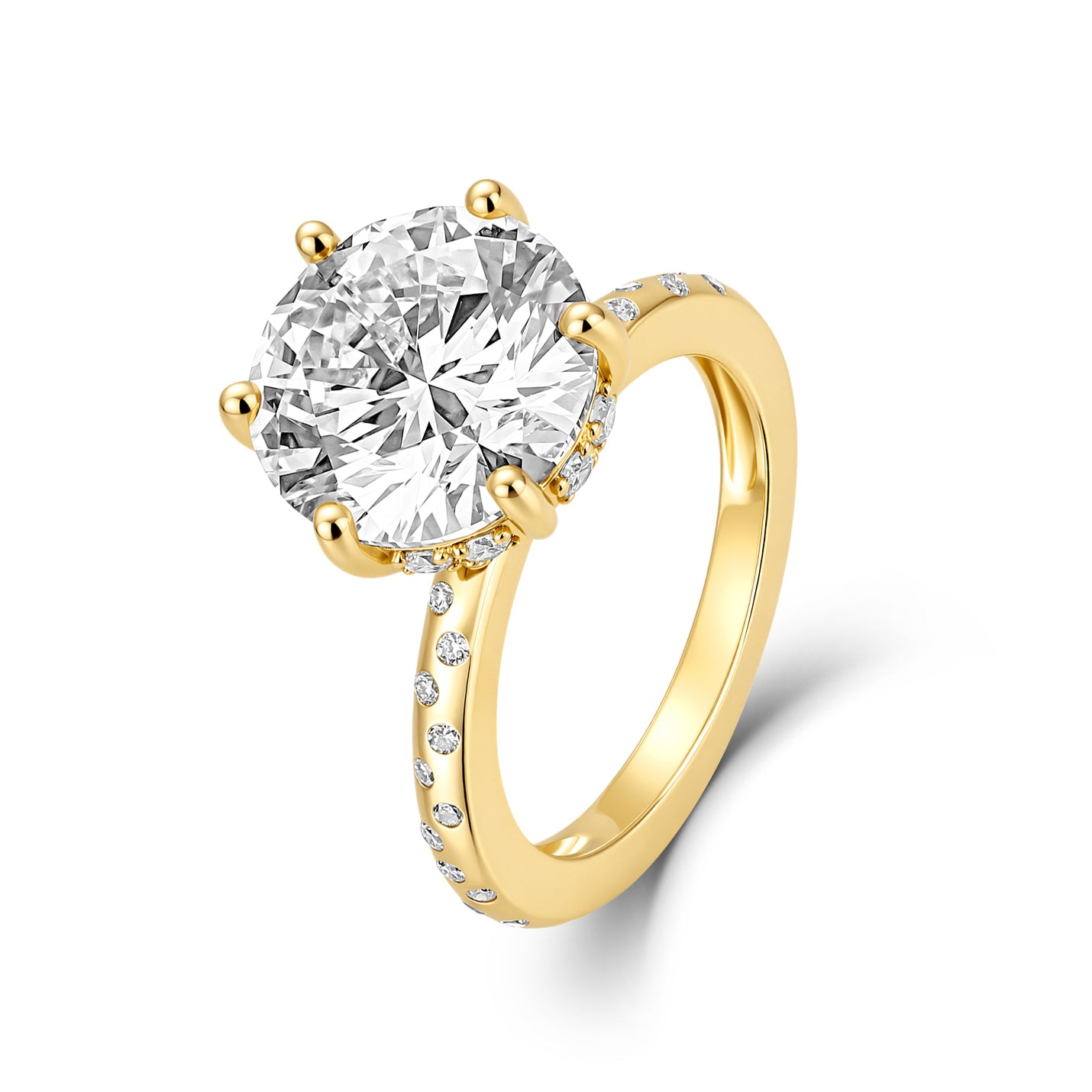 HIDDEN HALO ROUND DIAMOND RING