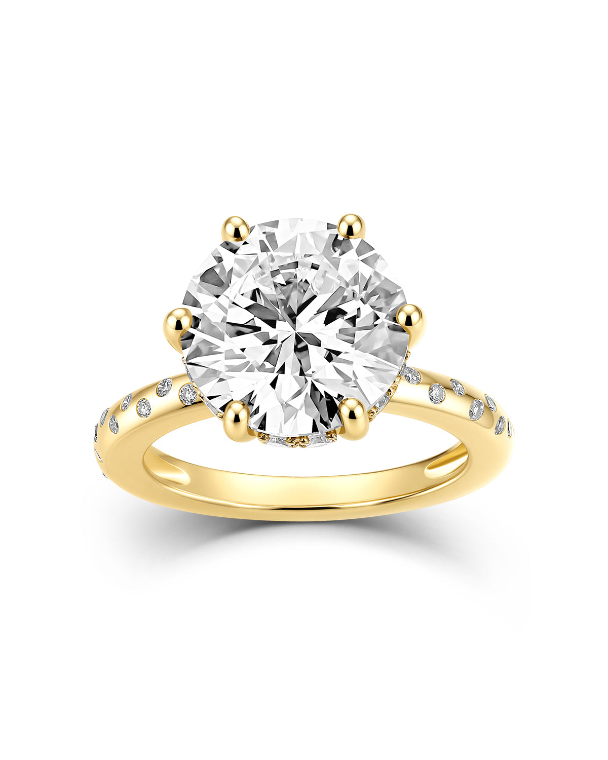 HIDDEN HALO ROUND DIAMOND RING